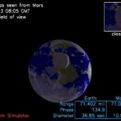 Mars’ Simulated View