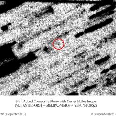 Cold Comet Halley