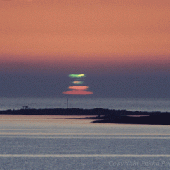 A Green Flash from the Sun