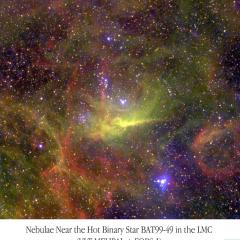 Nebulas Surrounding Wolf Rayet Binary BAT99 49