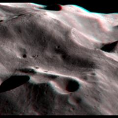 Phoebe Craters in Stereo