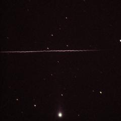 A Twisted Meteor Train