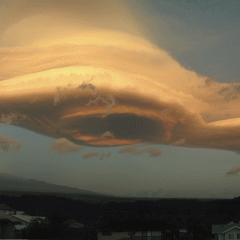 A Lenticular Cloud Over Hawaii