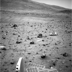 An Unusual Two Toned Rock on Mars