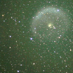 A Rocket Debris Cloud Drifts