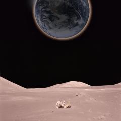 Solar Eclipse from the Moon