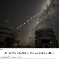 A Laser Strike at the Galactic Center