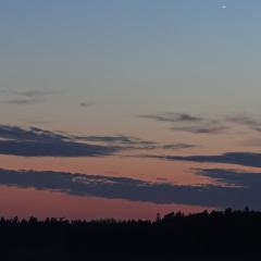 Calm, Crescent Moon, and Venus