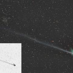 Comet McNaught Passes NGC 1245