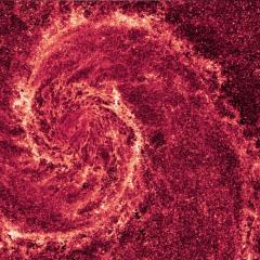 The Whirlpool Galaxy in Infrared Dust
