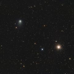 Comet Garradd and Messier 15