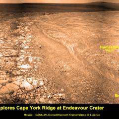 APOD: 2011 December 12 An Unusual Vein of Deposited Rock on Mars