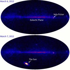 Solar Flare in the Gamma-ray Sky