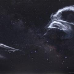 Rocket Trails in the Milky Way