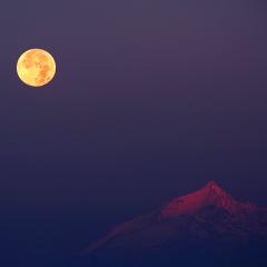 Hunter’s Moon over the Alps