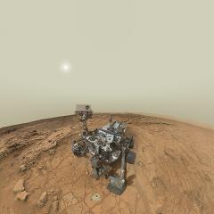 Curiosity Self Portrait Panorama