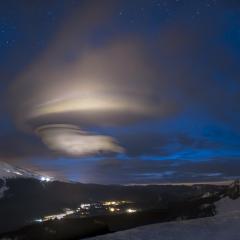 Mt Hood and a Lenticular Cloud