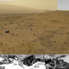 Rock Nest Panorama from Curiosity on Mars
