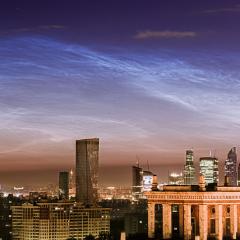 Noctilucent Clouds over Moscow