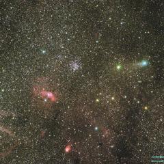 Comet Lemmon and the Deep Sky