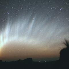 The Magnificent Tail of Comet McNaught