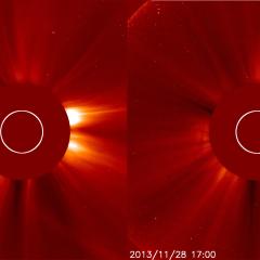 Comet ISON Before and After