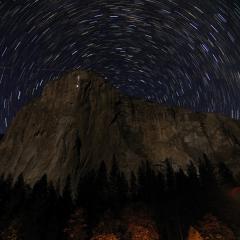 Star Trails over El Capitan
