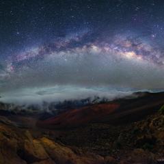 Clouds and Crosses over Haleakala