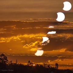 Brisbane Sunset Moonset