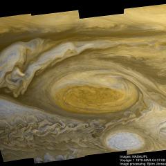 Jupiters Great Red Spot from Voyager 1