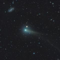 Comet PanSTARRS with Galaxy