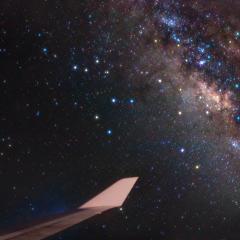 New York to London Milky Way