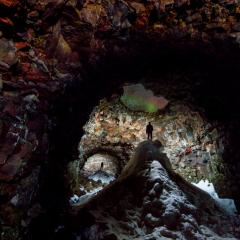 Cave with Aurora Skylight