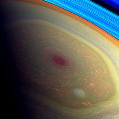 Saturn’s Swirling Cloudscape