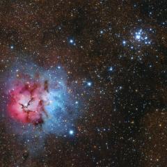 Messier 20 and 21