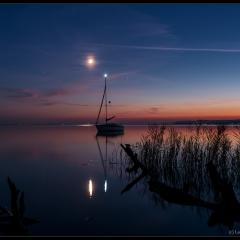 Mars, Antares, Moon, and Saturn