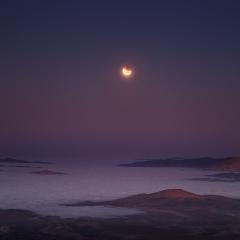 Eclipse at Moonset