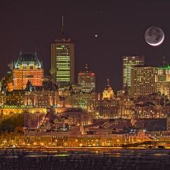 Moon-Venus-Mars Skyline