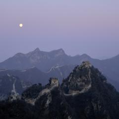 The Great Wall by Moonlight