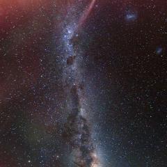 Milky Way and Aurora over Antarctica