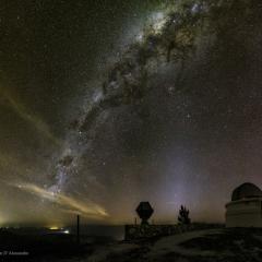 Milky Way over Bosque Alegre Station in Argentina