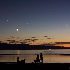 A Quadruple Sky Over Great Salt Lake