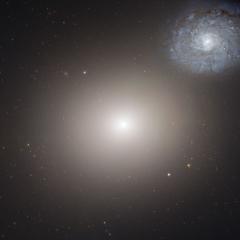 Elliptical M60, Spiral NGC 4647