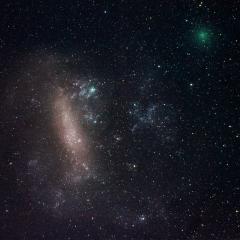 Close Comet and Large Magellanic Cloud
