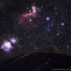 Orion’s Belt and Sword over Teide’s Peak