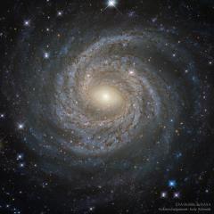 NGC 6814: Grand Design Spiral Galaxy from Hubble