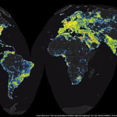 The New World Atlas of Artificial Sky Brightness