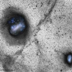 Deep Magellanic Clouds Image Indicates Collisions