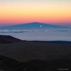 Full Moon in Mountain Shadow