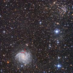 Star Cluster, Spiral Galaxy, Supernova